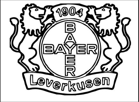 leverkusen logo ausmalbild